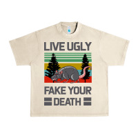 Sandshell Lıve Ugly Fake Your Death Urban Heavy Tee - Bettercallsaul