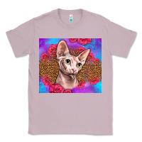 Lilac purple glitter roses sphynx cat Classic Tee - LillyAllenDesigns