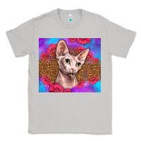 Moon Dust purple glitter roses sphynx cat Classic Tee - LillyAllenDesigns