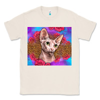 Natural purple glitter roses sphynx cat Classic Tee - LillyAllenDesigns