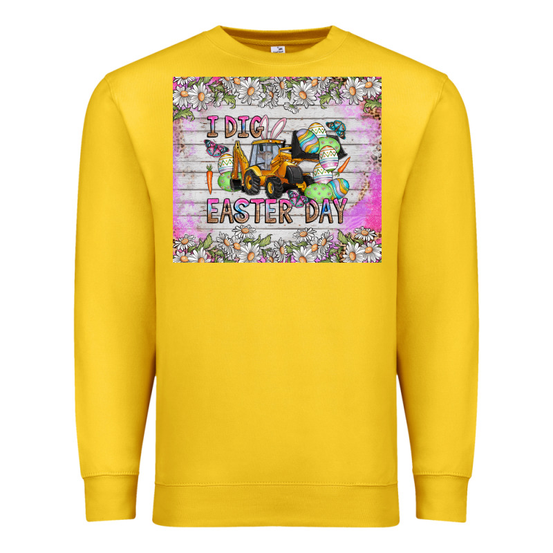 I Dig Easter Day Premium Sweatshirt by CowhideDigitalArt | Teevron