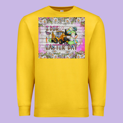 I Dig Easter Day Premium Sweatshirt Designed By Cowhidedigitalart