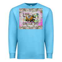 Ocean Blue I Dig Easter Day Premium Sweatshirt - CowhideDigitalArt