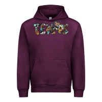 Mauve Wine texas sunflower cowhide leopard texas map Urban Hoodie - Artiststas