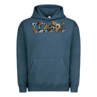 Pigment Midnight Navy texas sunflower cowhide leopard texas map Urban Hoodie - Artiststas