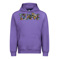 Tulip texas sunflower cowhide leopard texas map Urban Hoodie - Artiststas