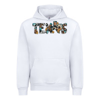 White texas sunflower cowhide leopard texas map Urban Hoodie - Artiststas