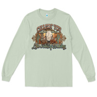 Matcha Chasin you like a shot of whiskey bull skull Long Sleeve Tee - HowdyJamesFarm