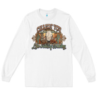 White Chasin you like a shot of whiskey bull skull Long Sleeve Tee - HowdyJamesFarm