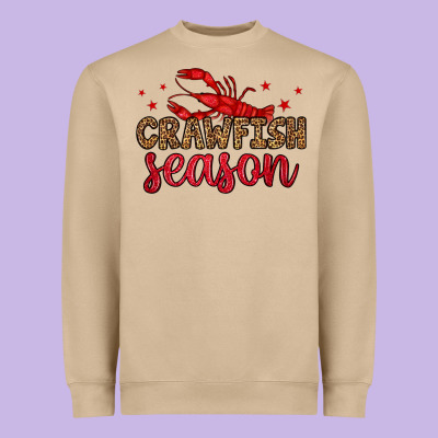 Crawfish Season Heavyweight Sweatshirt Designed By Oliviacreatesart