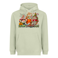 Matcha Hallothanksmas Gnome Coffee Cups Heavyweight Hoodie - CowhideDigitalArt