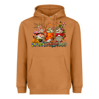 Meerkat Hallothanksmas Gnome Coffee Cups Heavyweight Hoodie - CowhideDigitalArt
