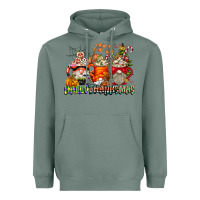 Sage Hallothanksmas Gnome Coffee Cups Heavyweight Hoodie - CowhideDigitalArt