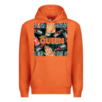 Carrot nail queen hand and polish with lights and leopard seamless pattern bb Premium Hoodie - BundleAndBundleShop
