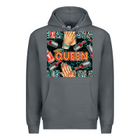 Rock nail queen hand and polish with lights and leopard seamless pattern bb Premium Hoodie - BundleAndBundleShop