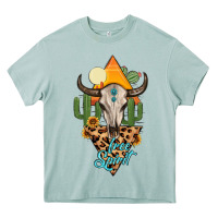 Arona free spirit bull skull Heavy Core Tee - MaliasSmallBusiness
