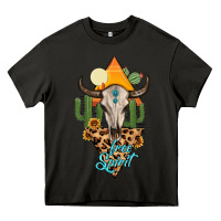 Asphalt free spirit bull skull Heavy Core Tee - MaliasSmallBusiness