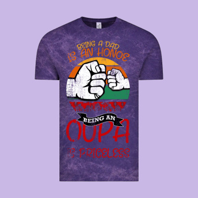 Being A Dad Is An Honor Being Papa Is Priceless Vintage Tee Designed By Bettercallsaul