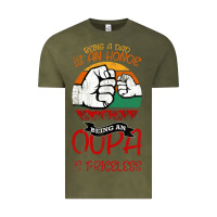 Vintage Olive Being A Dad Is An Honor Being Papa Is Priceless Vintage Tee - Bettercallsaul