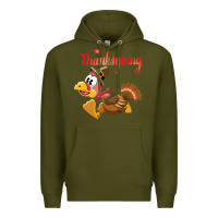 Army Green Thanksgiving family Premium Hoodie - tuanDangUi