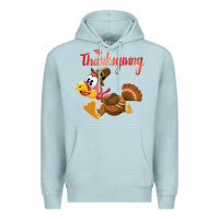 Blue Mist Thanksgiving family Premium Hoodie - tuanDangUi
