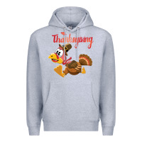Heather Grey Thanksgiving family Premium Hoodie - tuanDangUi