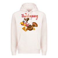 Pale Pink Thanksgiving family Premium Hoodie - tuanDangUi