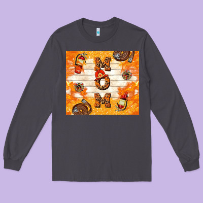 Fireman Mom Mother's Day Long Sleeve Tee Designed By Tumblerdesignbyshophia