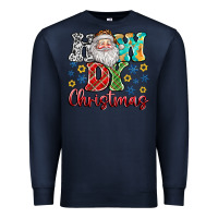 Navy How Dy Christmas Premium Sweatshirt - CowhideDigitalArt