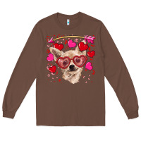 Chestnut valentine's day  chihuahua Long Sleeve Tee - RanaPortraitStore