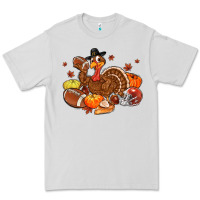 Dove Grey football turkey thanksgiving Premium Tee - MaliasSmallBusiness