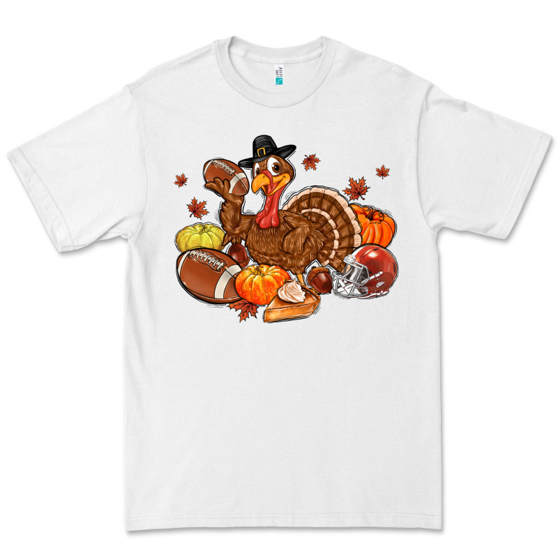 Football Turkey Thanksgiving Premium Tee by MaliasSmallBusiness | Teevron