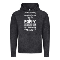 Vintage Black Super Cool Poppy Of A Freaking Awesome Granddaugh Vintage Hoodie - Bettercallsaul