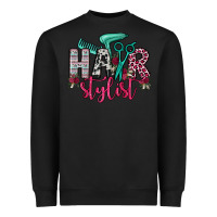 Black hair stylist Heavyweight Sweatshirt - OliviaCreatesArt