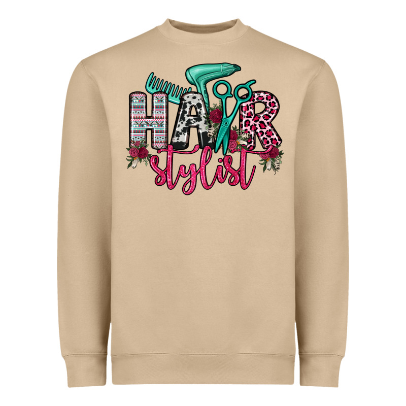 Hair Stylist Heavyweight Sweatshirt by OliviaCreatesArt | Teevron