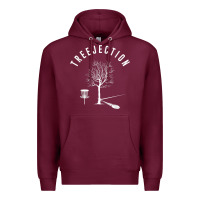 Burgundy Disc Golf Funny Sports Tree Disc Golf Player Premium Hoodie - tuanDangUi
