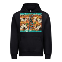 Black texas sunflower cactus cowhide Urban Hoodie - Artiststas