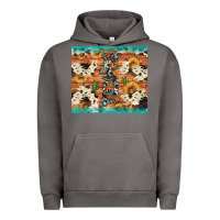 Pigment Tornado texas sunflower cactus cowhide Urban Hoodie - Artiststas