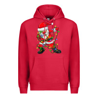 Cardinal Dabbing Santa Christmas Tree Lights Premium Hoodie - tuanDangUi