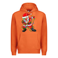 Carrot Dabbing Santa Christmas Tree Lights Premium Hoodie - tuanDangUi