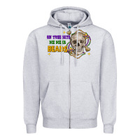 Heather Grey on tuesdays we wear beads skull Zipper Hoodie - FaDigitalArtStudio