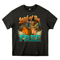 Asphalt land of the free Heavy Core Tee - NancyCooperArtShop