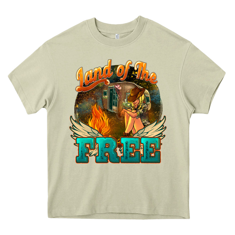 Land Of The Free Heavy Core Tee by NancyCooperArtShop | Teevron
