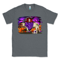 Charcoal Heather Charolais Bull Halloween Classic Tee - RanaPortraitStore