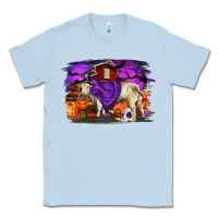 Dusty Blue Charolais Bull Halloween Classic Tee - RanaPortraitStore