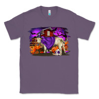 Lavender Charolais Bull Halloween Classic Tee - RanaPortraitStore