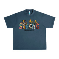 Midnight Navy she i̇s strong proverbs 31 25 Urban Heavy Tee - JahusDesignShop