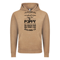 Vintage Coffee Super Cool Poppy Of A Freaking Awesome Granddaugh Vintage Hoodie - Bettercallsaul
