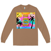 Toasted Coconut float drink tan & repeat Long Sleeve Tee - TumblerDesignByShophia