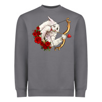 Storm cupid cat Heavyweight Sweatshirt - OliviaCreatesArt